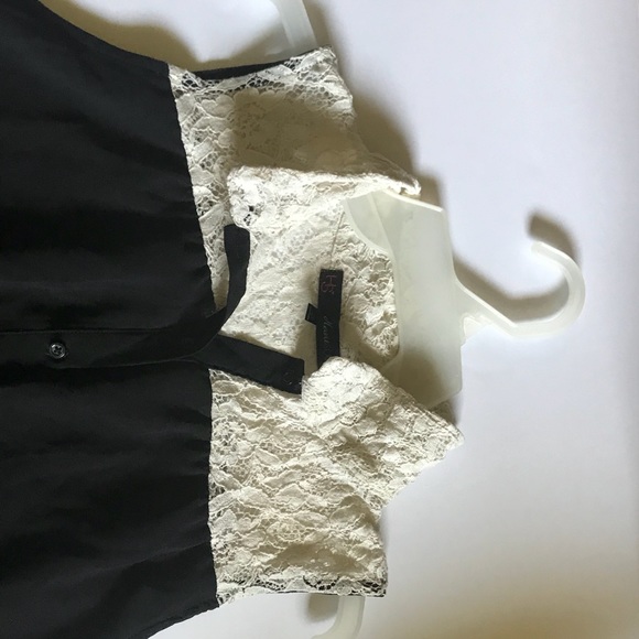 🛍 Heart Soul XL Sheer Black Lace Top - Picture 2 of 4